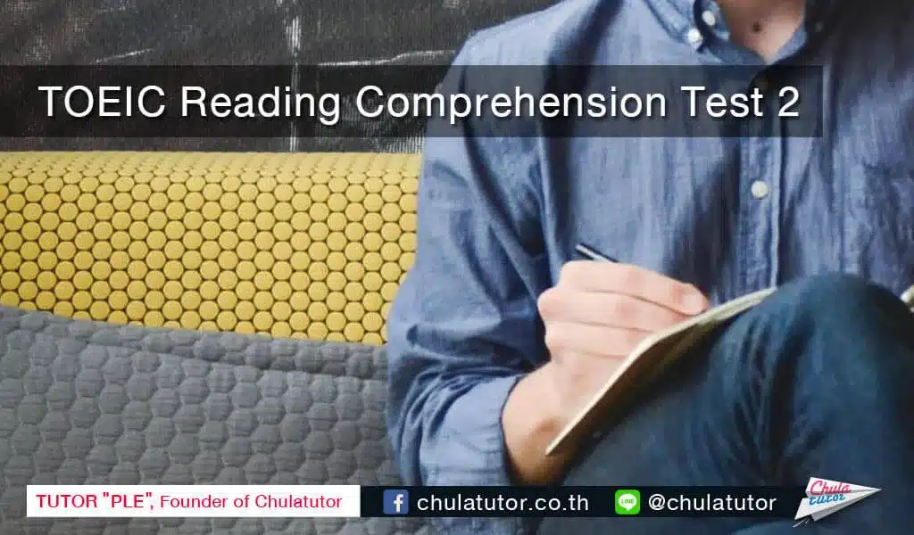 TOEIC Reading Comprehension Test 2