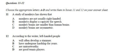 Multiple choice question