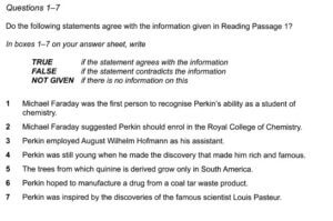 True False Not Given