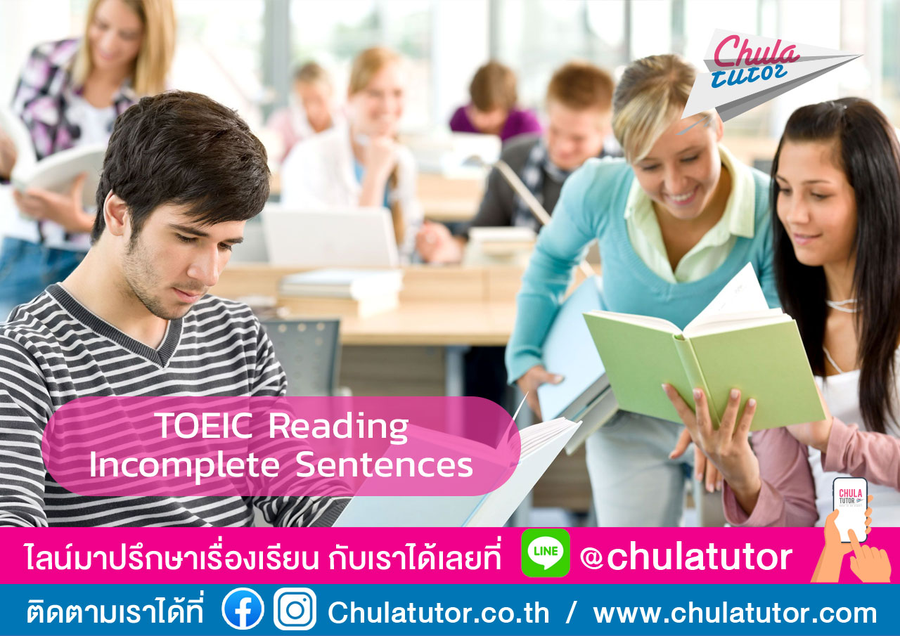 TOEIC Reading Incomplete Sentences