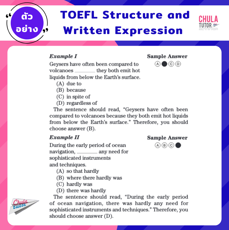 TOEFL Structure and Written Expression