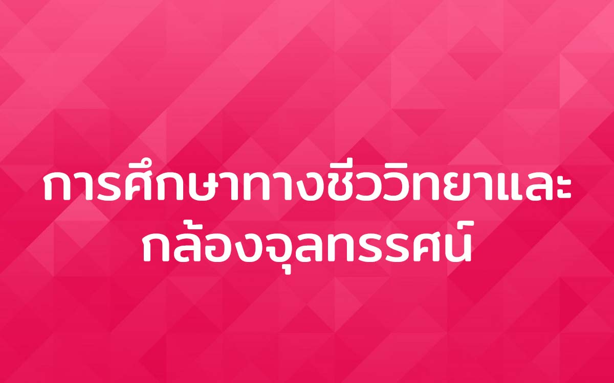 การศึกษาทางชีววิทยาและกล้องจุลทรรศน์