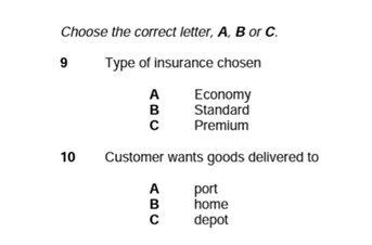 ข้อสอบ IELTS Academic Listening Multiple-Choice