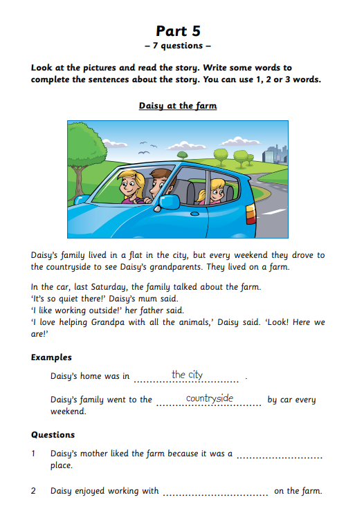 แนวข้อสอบ Young Learners English (YLE) Movers-4
