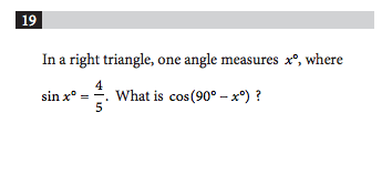 ตัวอย่างข้อสอบ SAT Math Additional Topics in Math