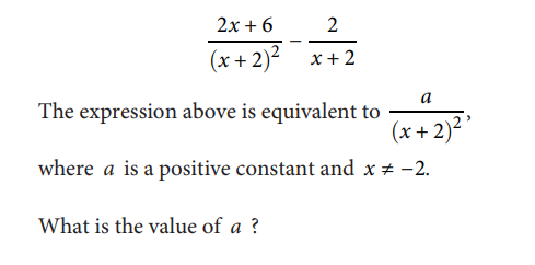 ตัวอย่างข้อสอบ SAT Math Passport to Advanced Math