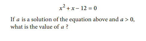 ตัวอย่างข้อสอบ SAT Math Passport to Advanced Math