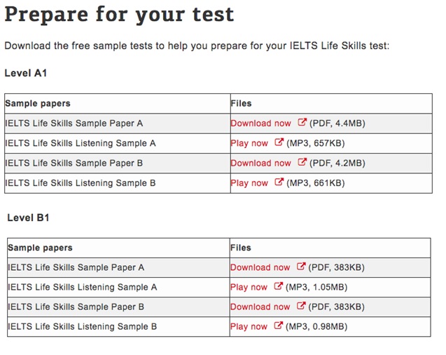 IELTS Life Skill