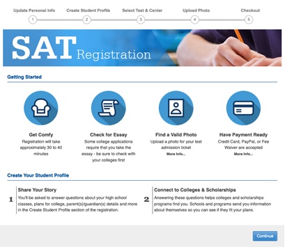 SAT Registration 8